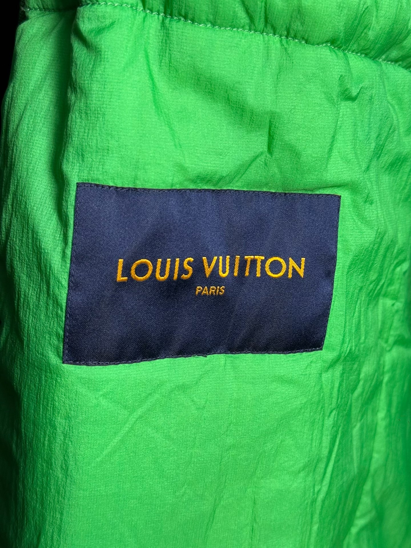 Louis Vuitton Green Print Runway Runway Coat