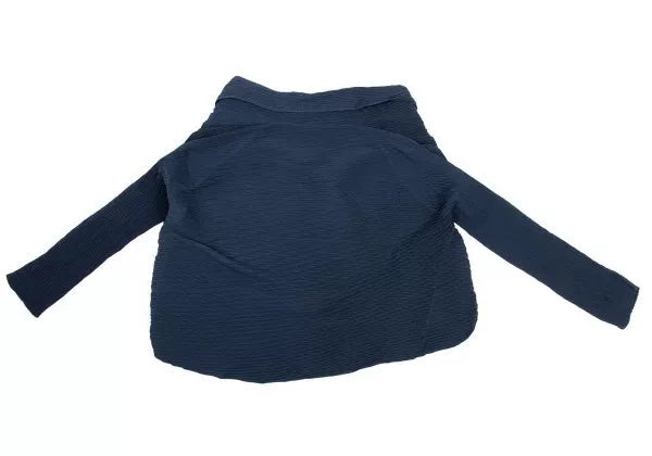Issey Miyake Vintage Blue Line Pleated Top