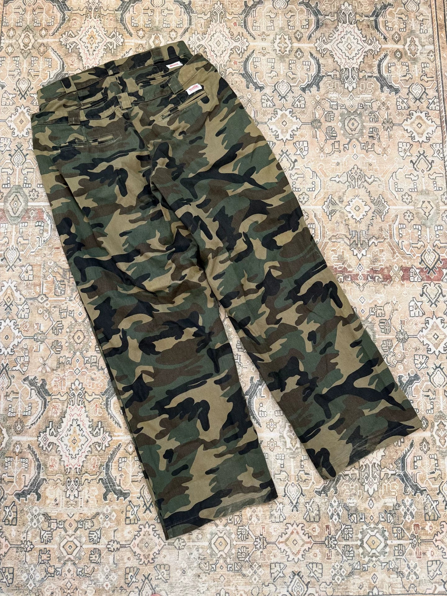 Hood By Air HBA Camo Double-Waist Straight-Leg Cargo Pants