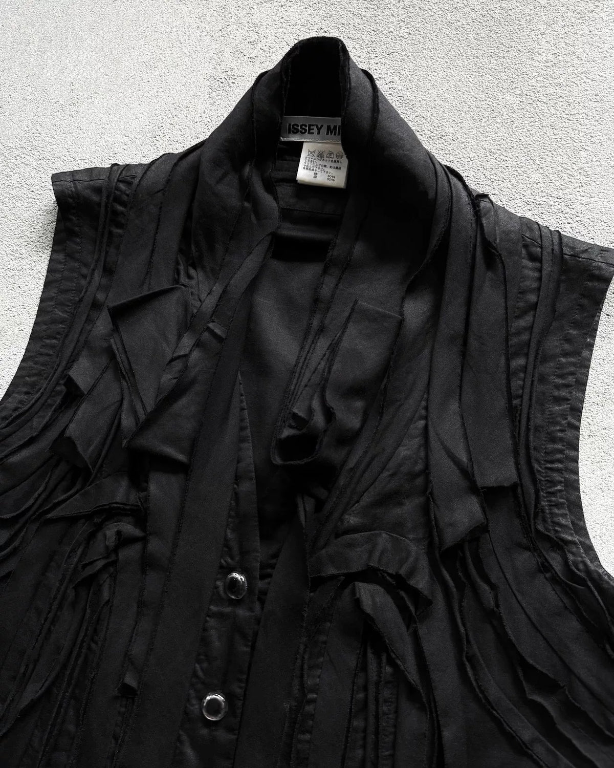 Issey Miyake SS06 Black Deconstructed Vest
