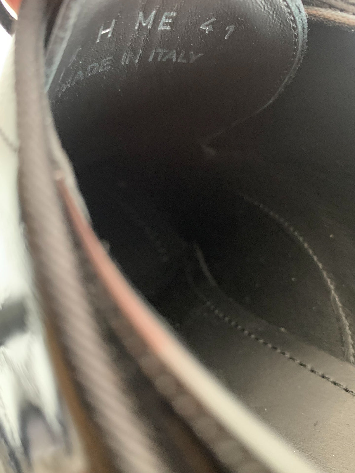 Dior Black Spotted Leather Derby Shoes