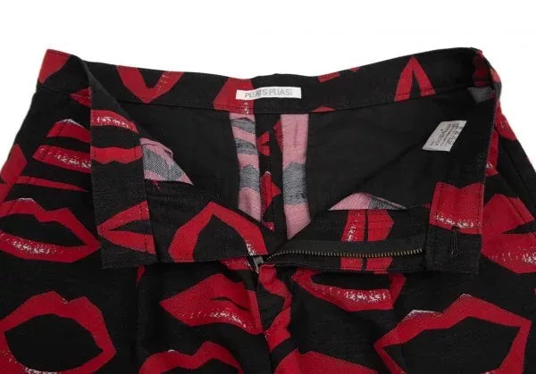 Issey Miyake Vintage Lip Print Shorts