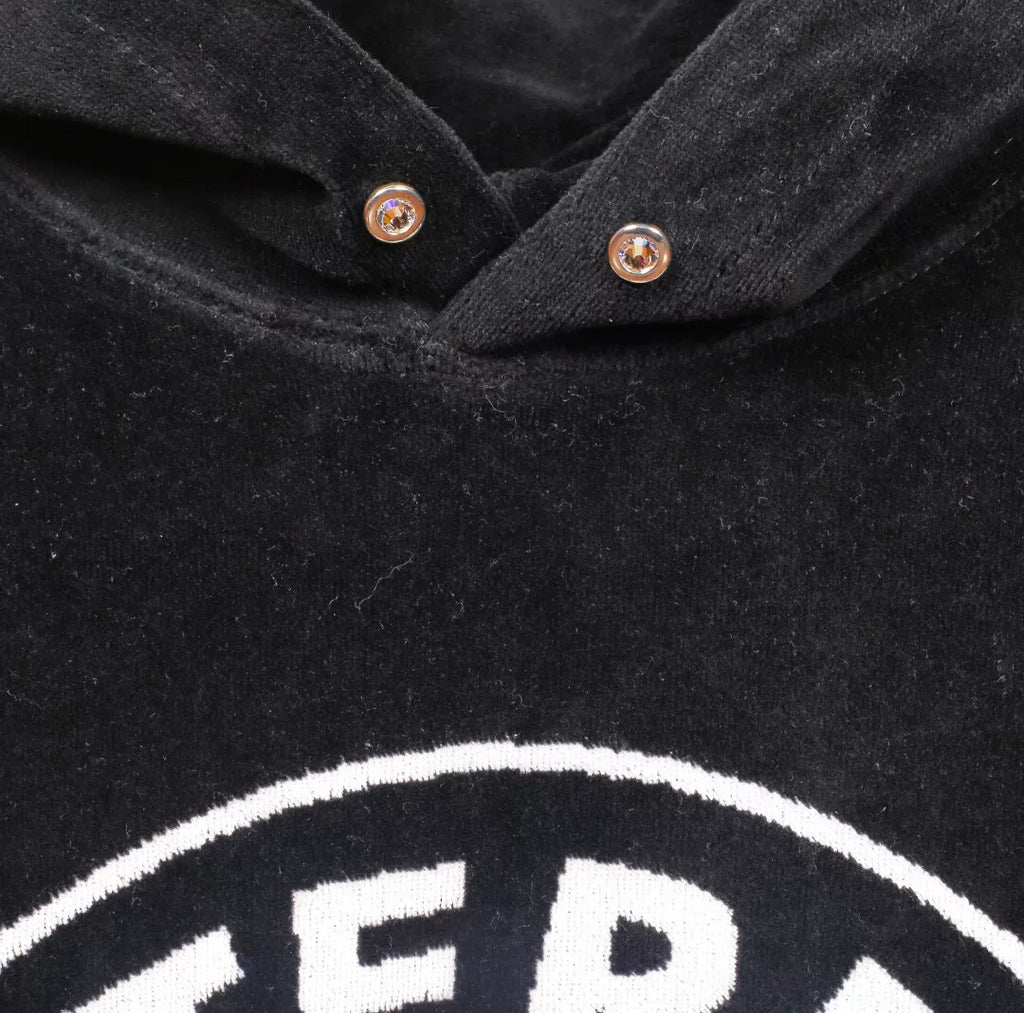 Mastermind Japan Velvet Mainline Rhinestone Hoodie