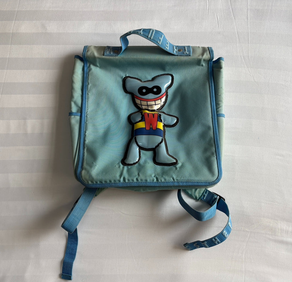 Walter Van Beirendonck W&Lt Pukpuk Blue Slogan Vintage Backpack