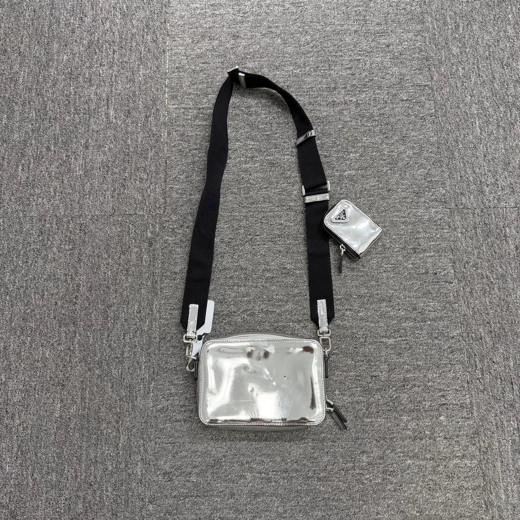 Prada Glossy Postman Shoulder Bag