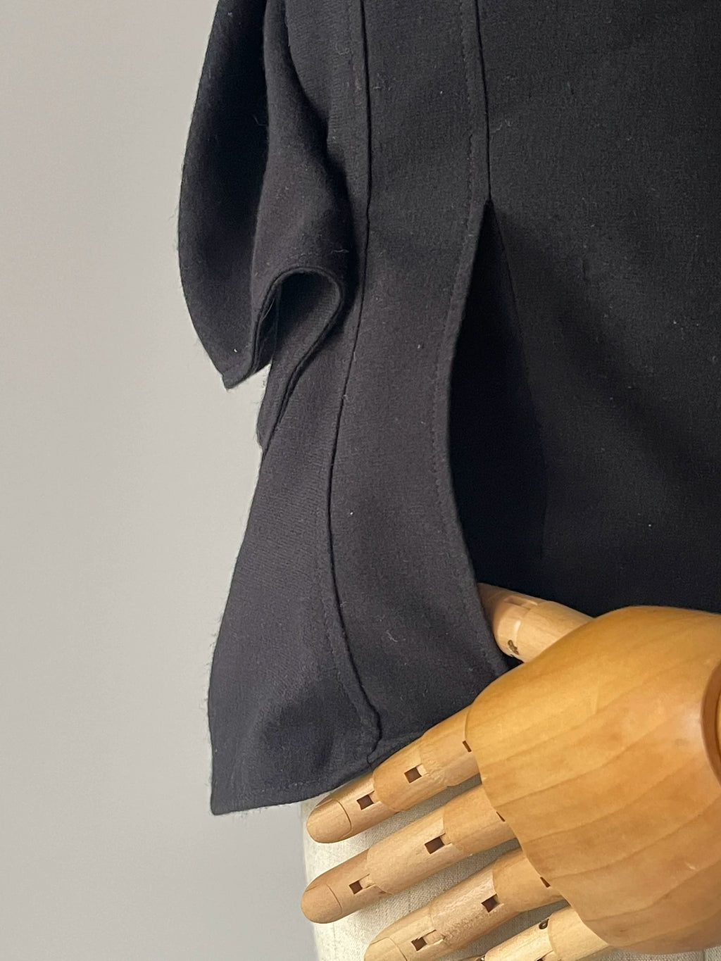 Helmut Lang Irregular Collar Silk Suit Jacket