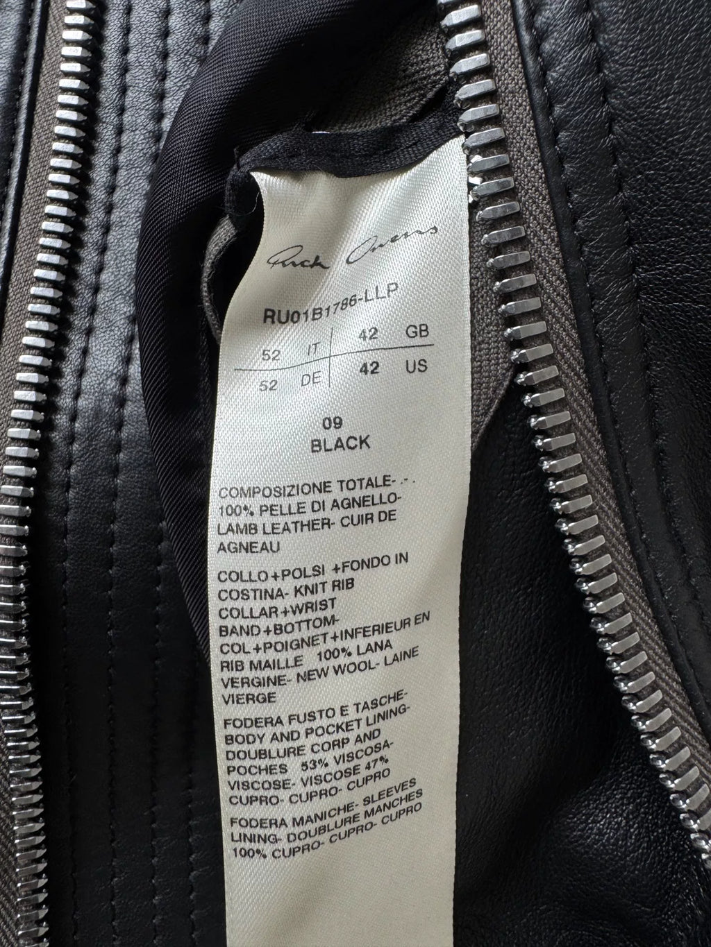 Rick Owens Pants Leather Jacket\