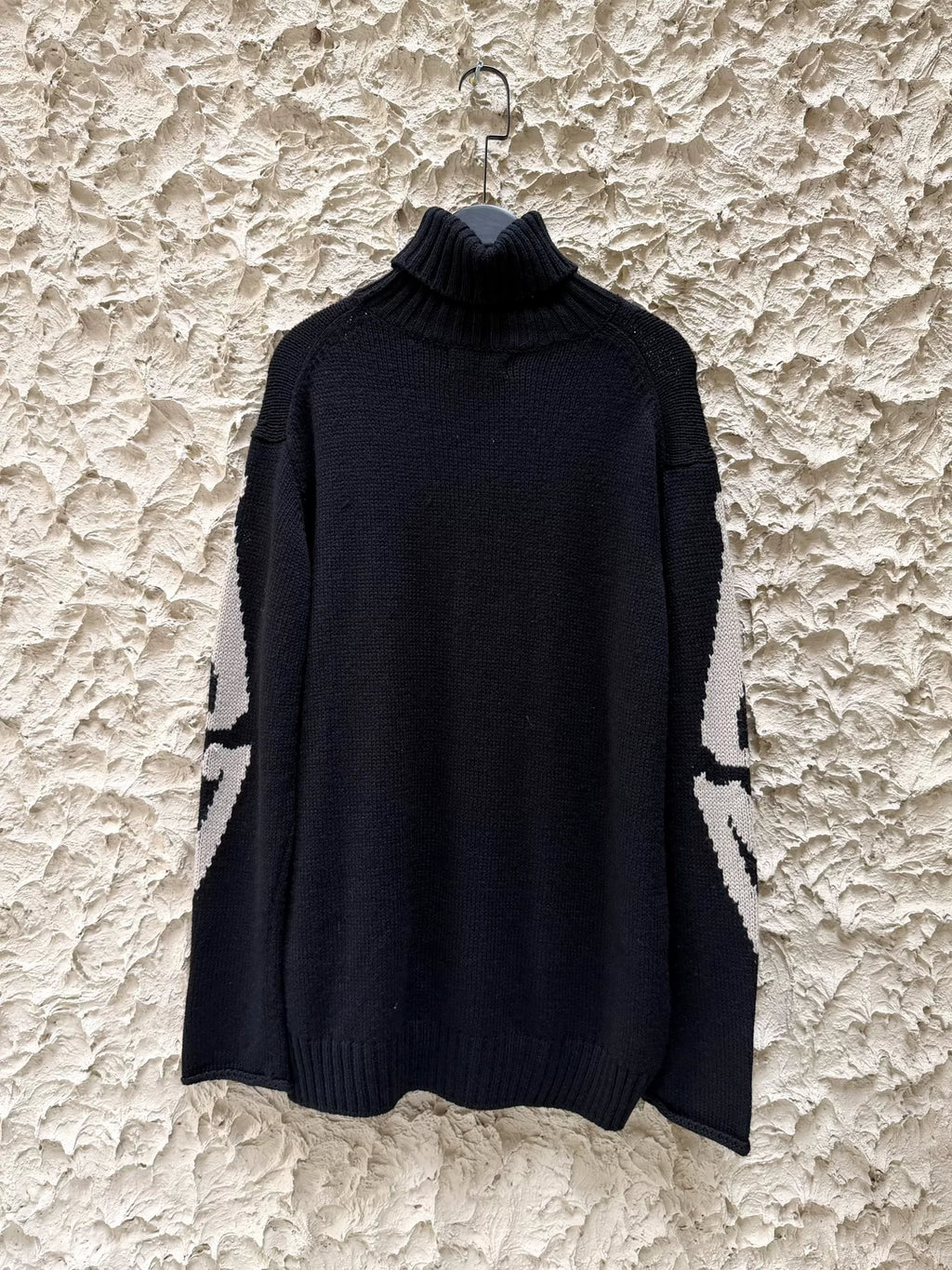 Yohji Yamamoto AW11 Cherry Skull Wool Turtleneck Sweater