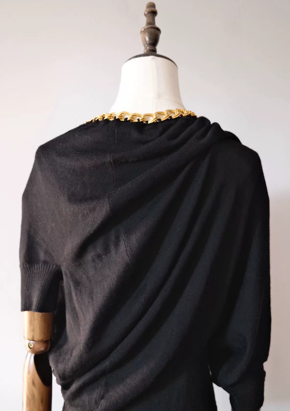 Junya Watanabe chain wool mid-sleeve top
