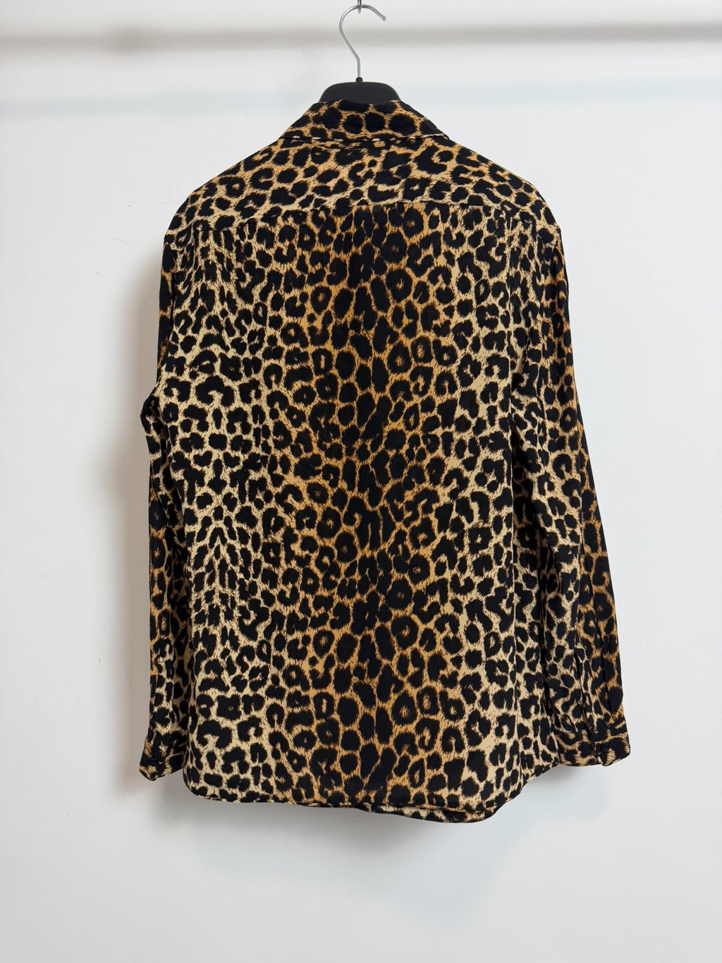 Saint Laurent Slp20fw Leopard Print Shirt