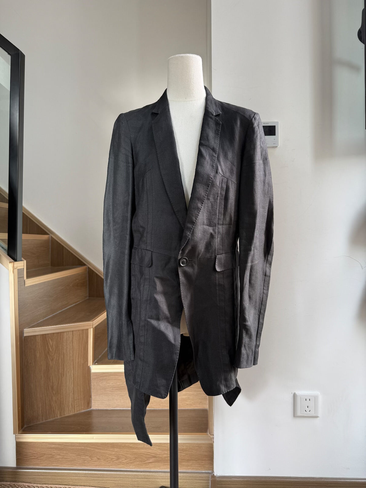 Julius 12SS Runway Detachable Apron Blazer