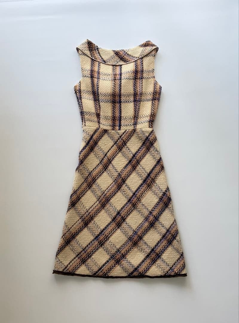 Miu Miu AW00 Runway Wool Plaid Dress