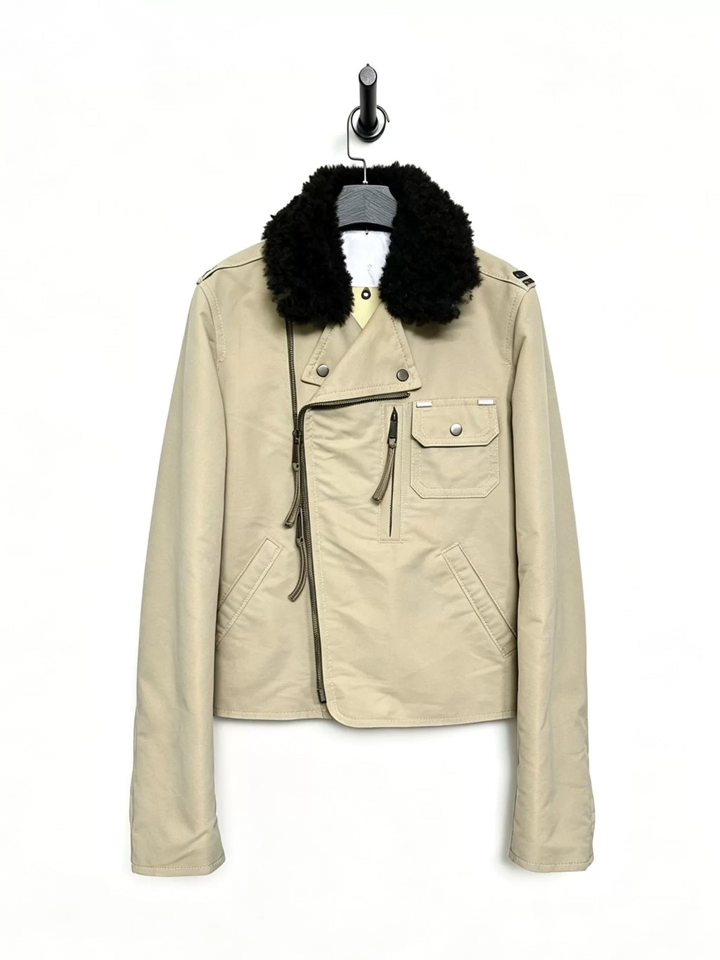 Dsquared Runway Zip-Up Biker Short Jacket