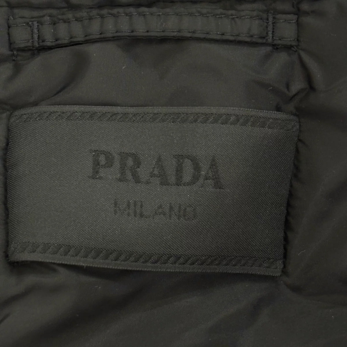 Prada Black Triangle Logo Re-Nylon Jacket