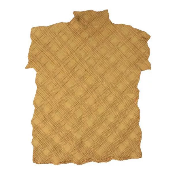 Issey Miyake Vintage Yellow Pleated Top