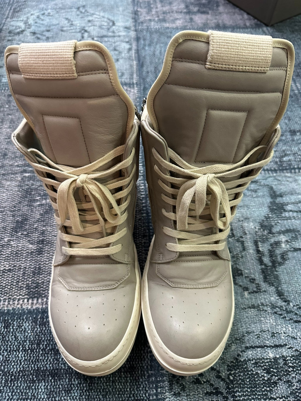 Rick Owens Inverted-Triangle Gray Sneakers
