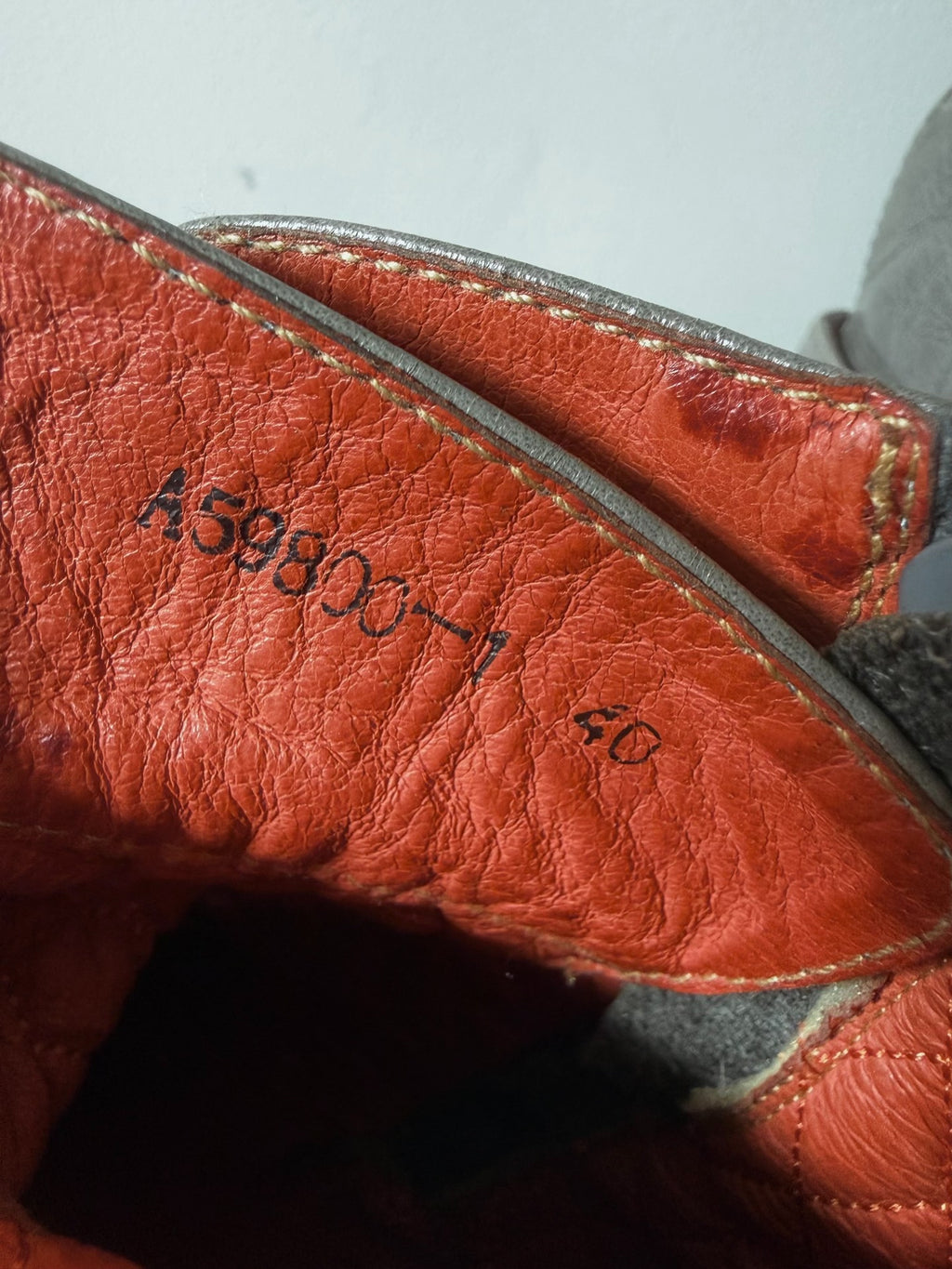 Gucci 00s Gray Lace-Up Boots