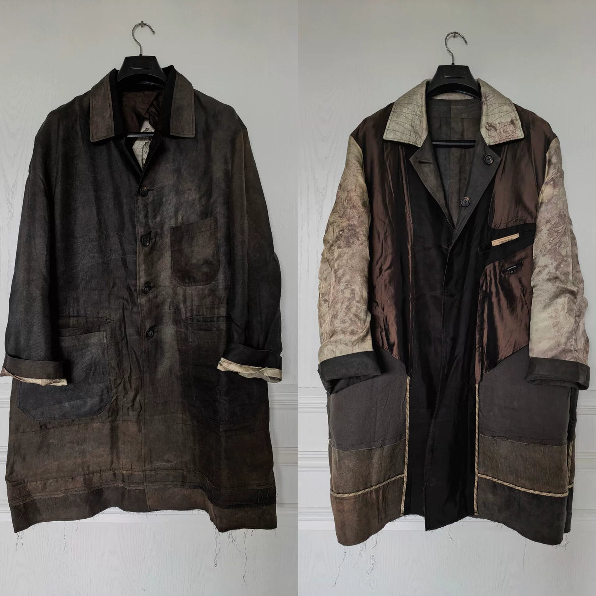 Ziggy Chen 23SS Reversible Cold-Dyed Rust-Dyed Coat Trench Coat Outerwear