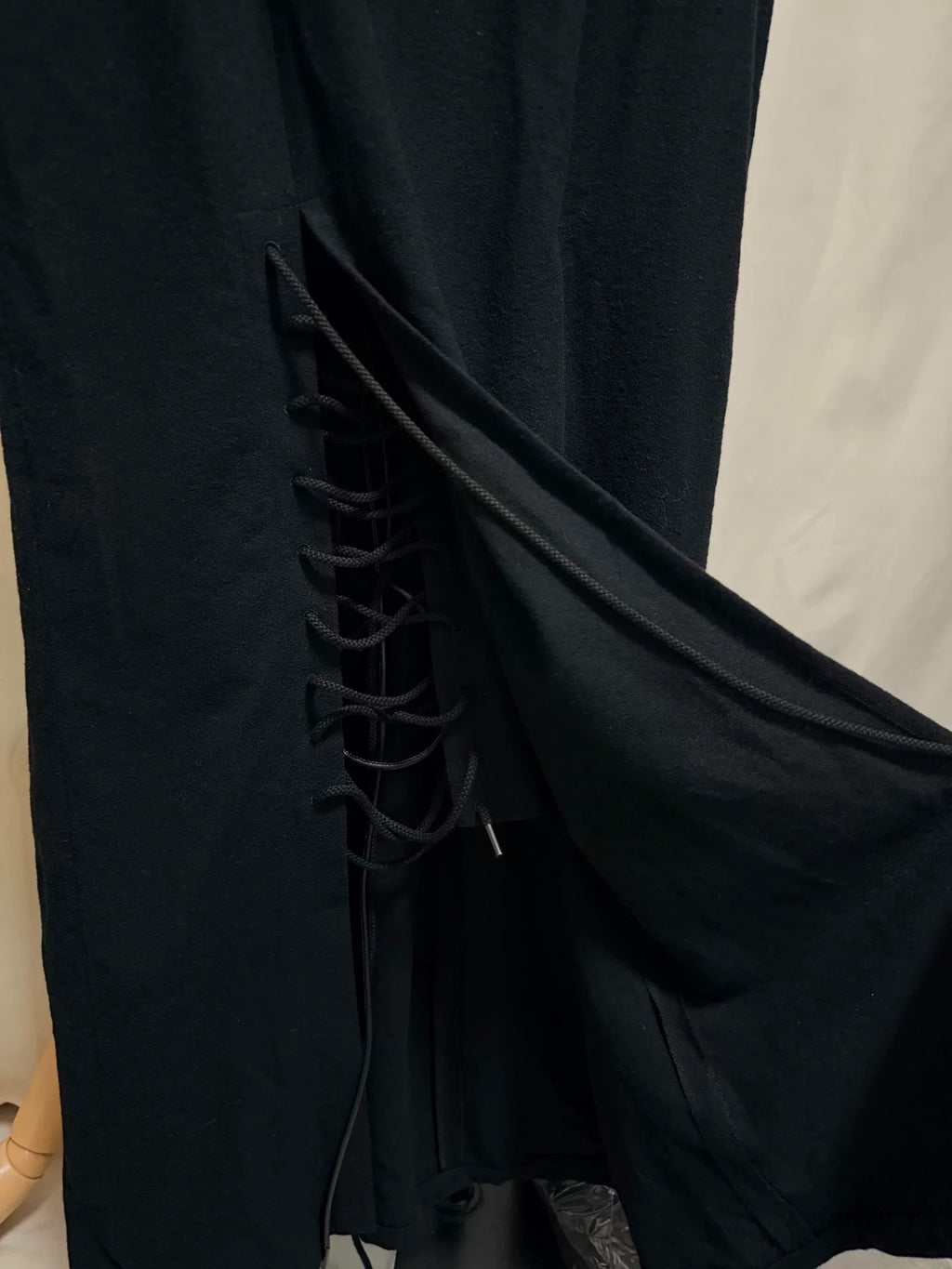 Yohji Yamamoto 21AW Lace-Up Drawstring Dress
