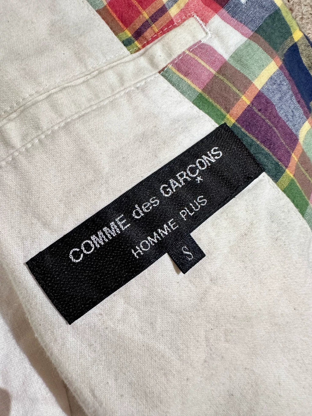 Comme Des Garcons 08SS Multicolor Plaid Jacket