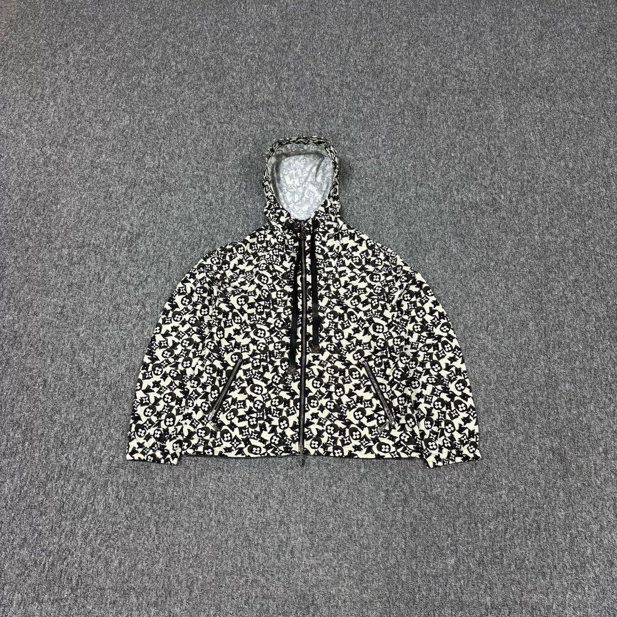 Louis Vuitton All-Over Print Monogram Hooded Jacket