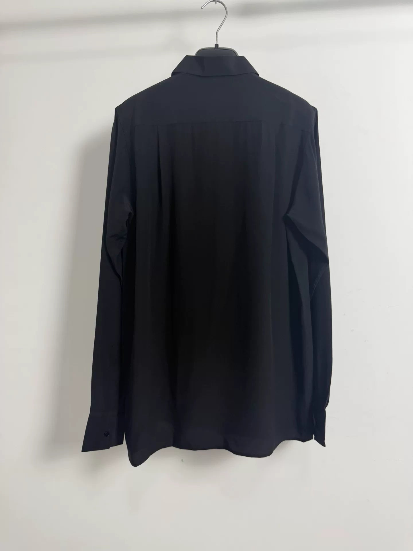 Saint Laurent Slp14ss Black Silk Shirt