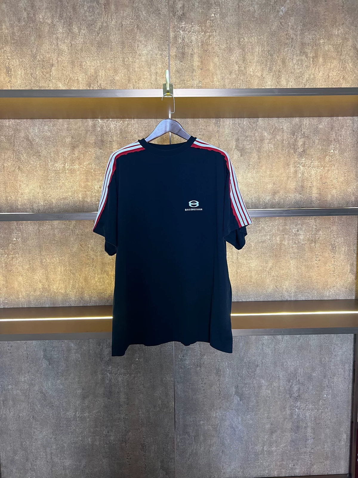 Balenciaga Colorblock Short Sleeve Top