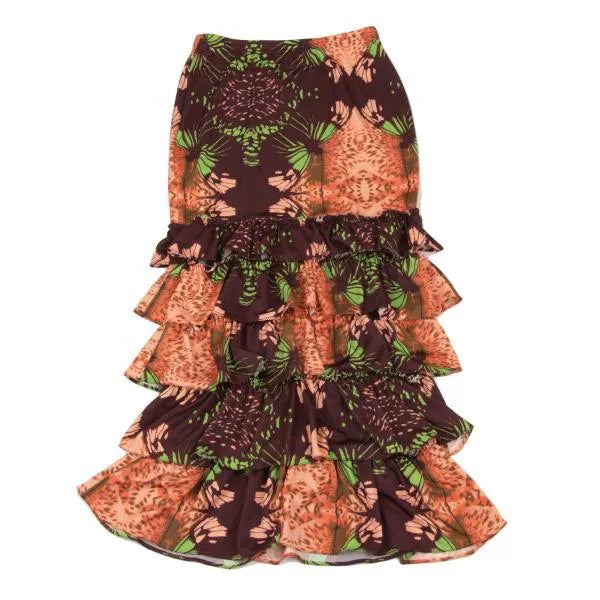 Jean Paul Gaultier Vintage Patterned Multi-Layer Lace Skirt