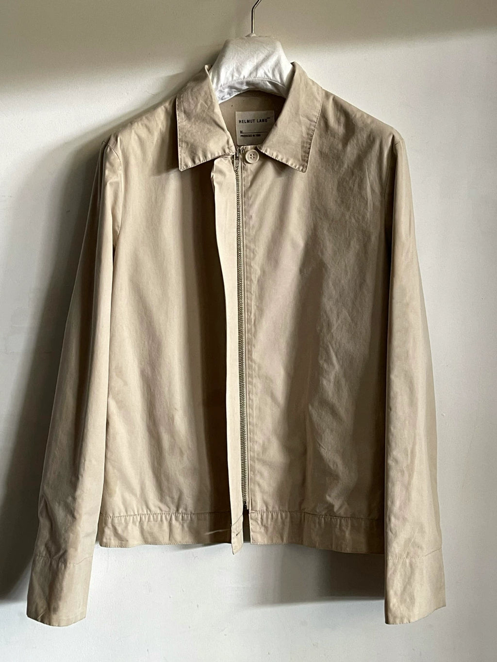 Helmut Lang SS96 Runway Collared Zip-Up Cotton Jacket