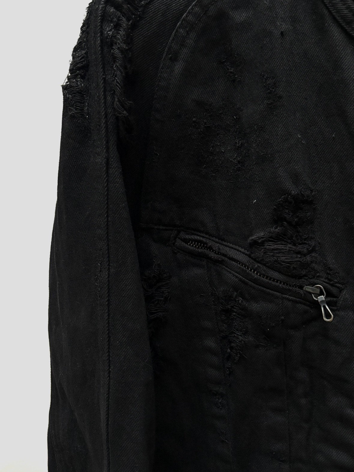 Julius7 FW09 Distressed Denim Jacket