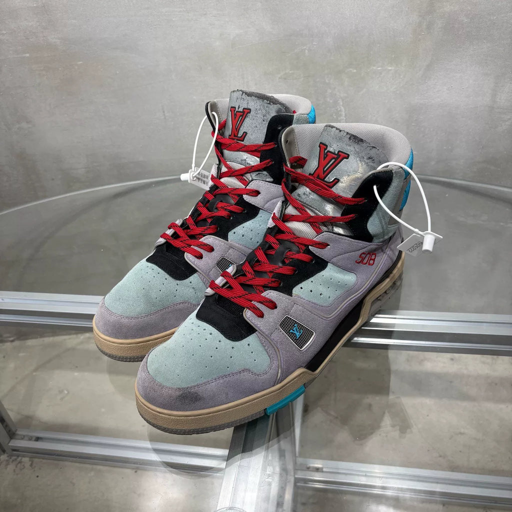 Louis Vuitton LV High-Top Monogram Sneakers Size