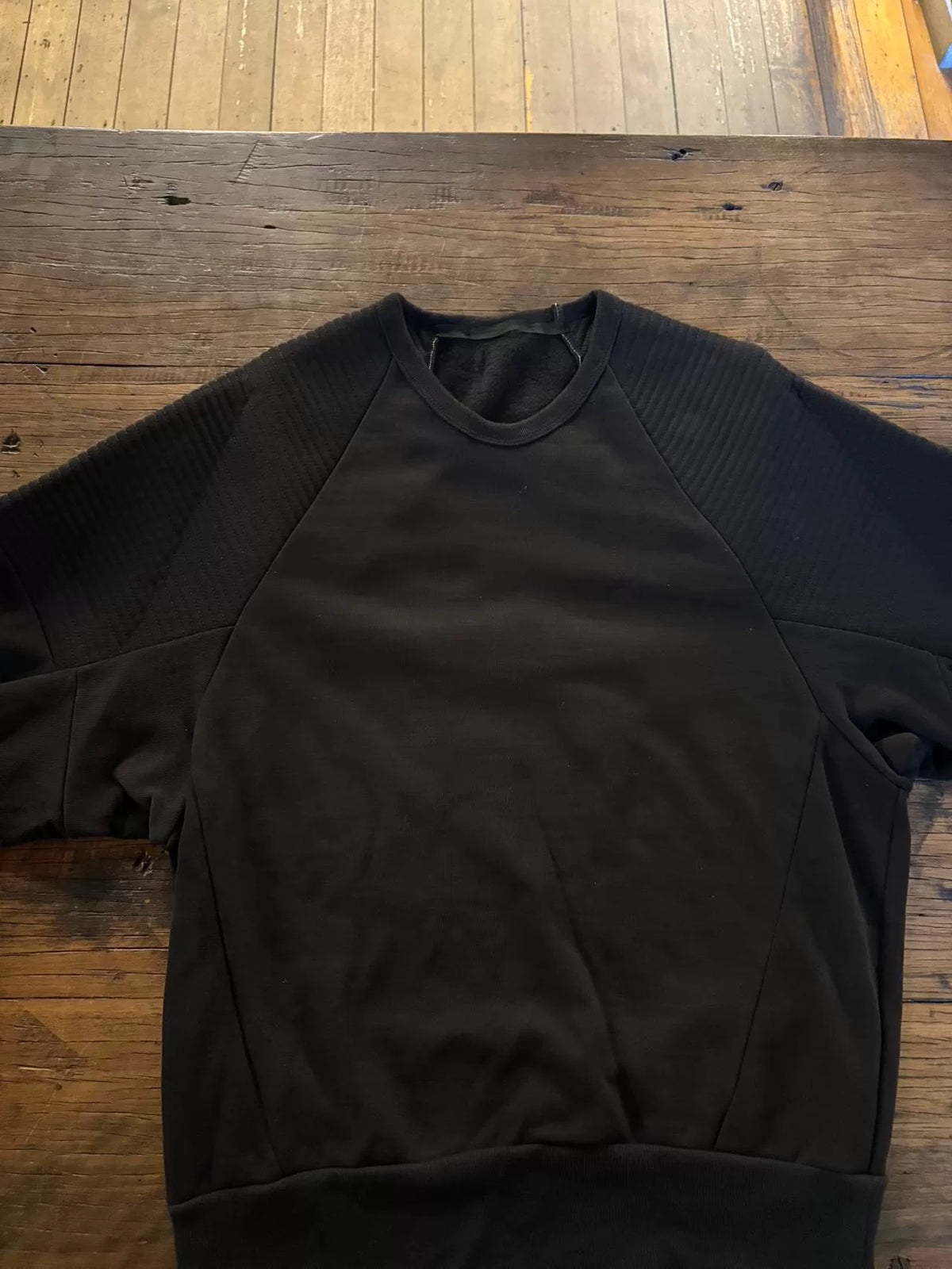 Julius AW17 Black Wide Sleeve Cotton Sweater