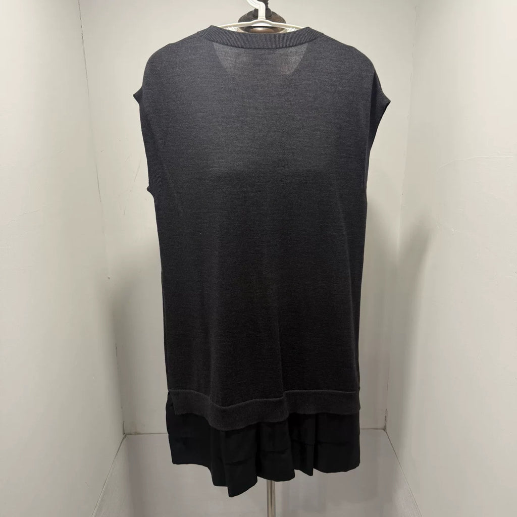 Louis Vuitton Black Gray Sequined Dress