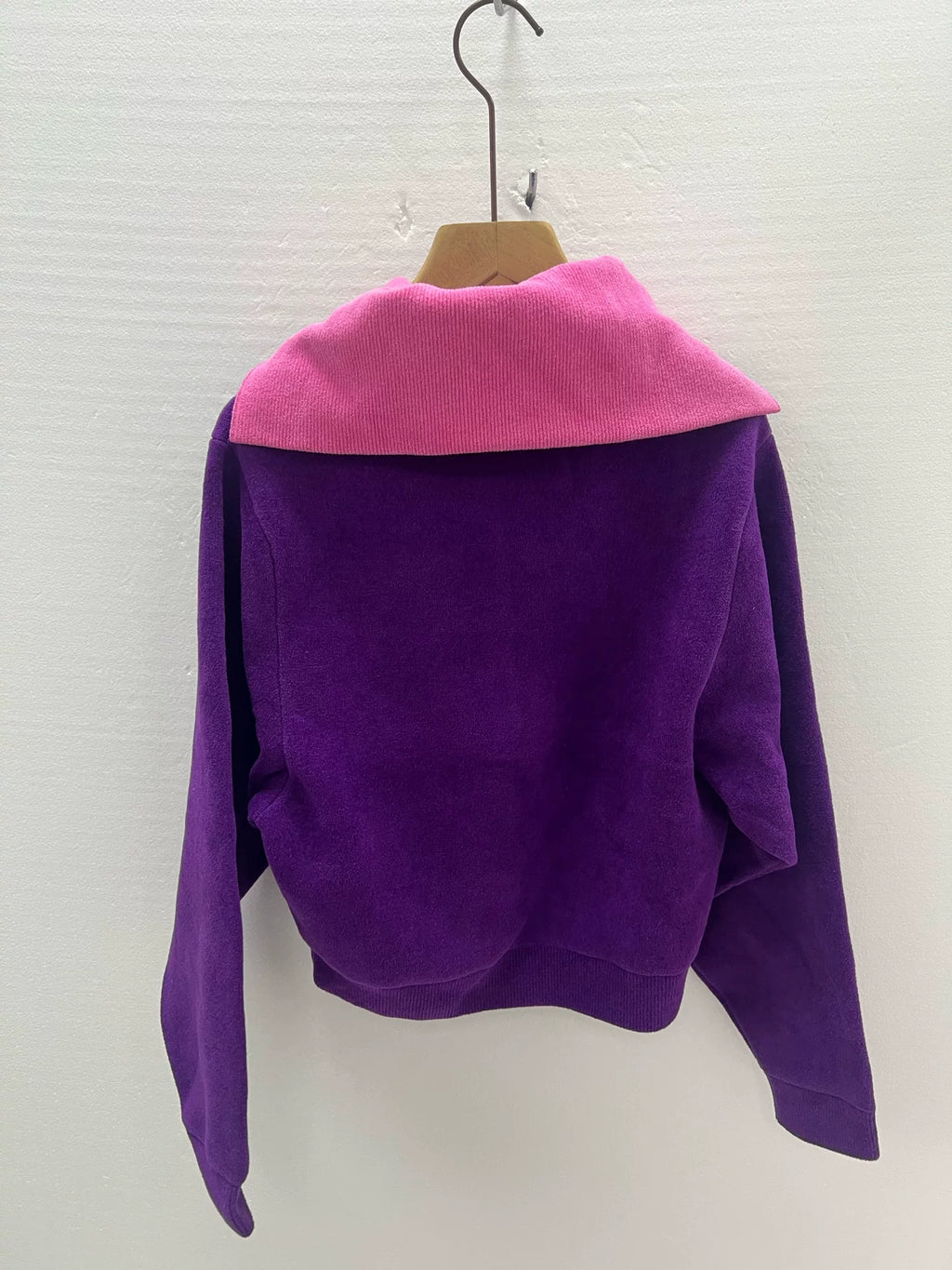 LouisVuitton Classic Logo Half-Zip Navy Collar Sweater
