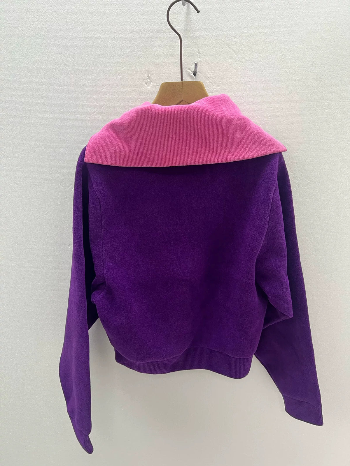 LouisVuitton Classic Logo Half-Zip Navy Collar Sweater