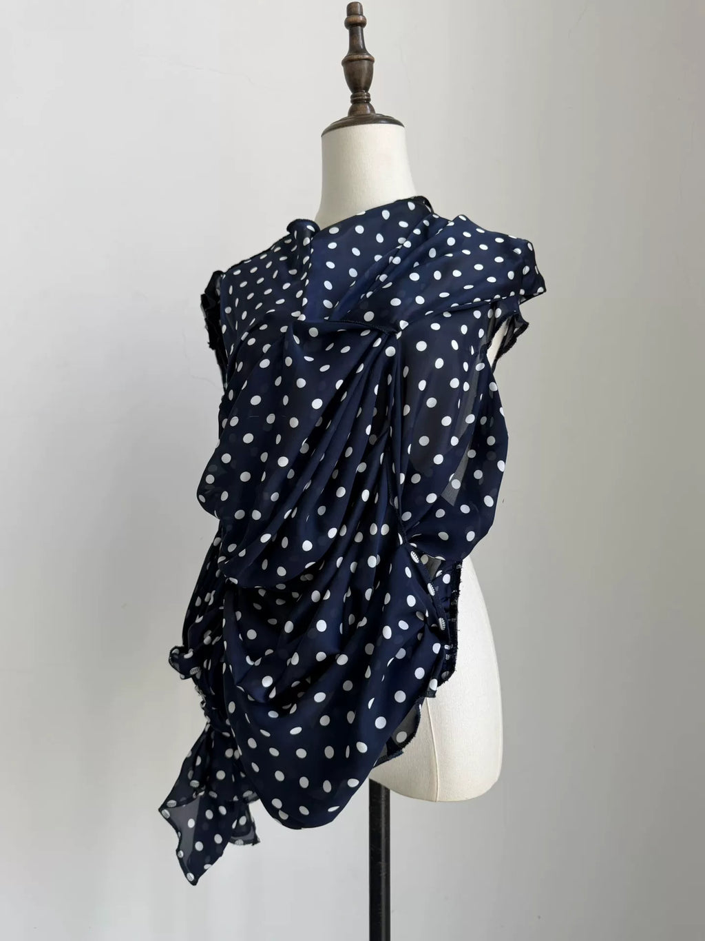 Comme Des Garcons Rei Kawakubo 2011 Main Line Deformed Polka Dot Top