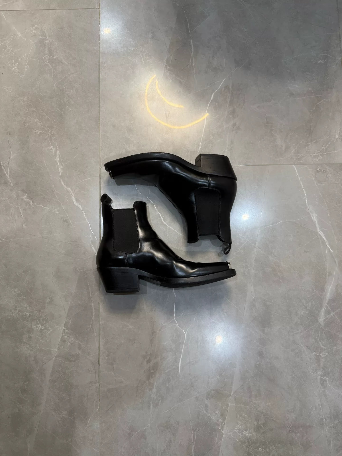 Raf Simons SS06 Patent Leather Chelsea Boots
