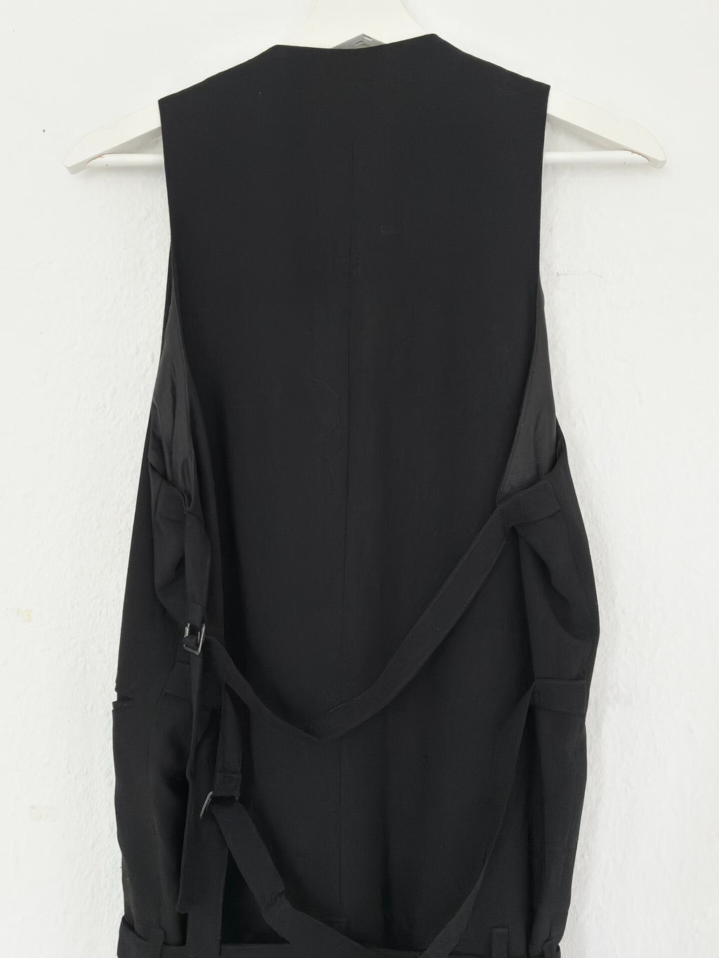 Ann Demeulemeester 1990s Lace-Up Wool Archive Jumpsuit