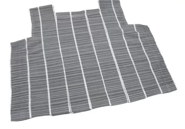 Issey Miyake Vintage Grey Striped Pleated Top