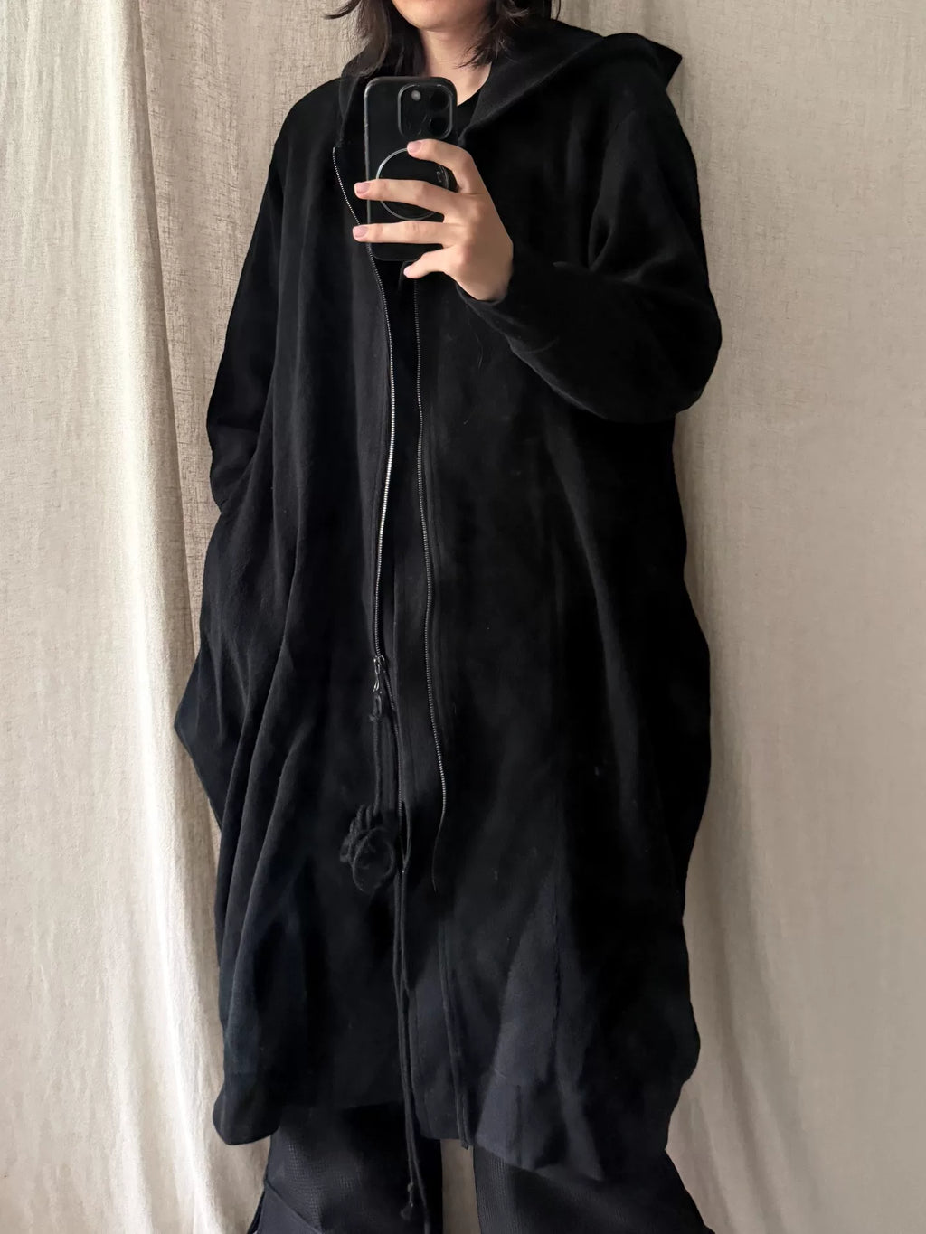 Julius AW20 Dark Vanguard Long Hooded Coat