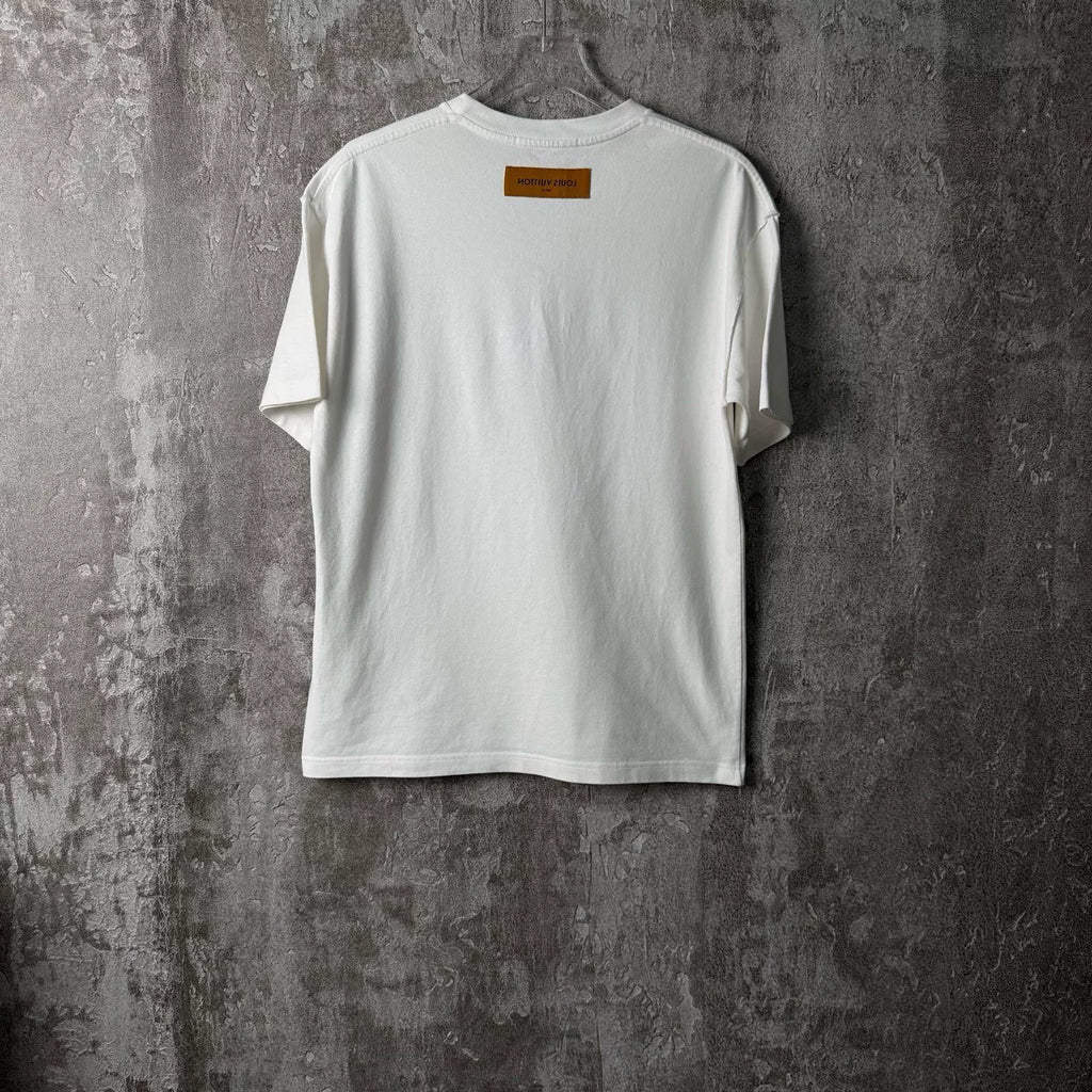 Louis Vuitton Rainbow Letter Print Short-Sleeve Shirt