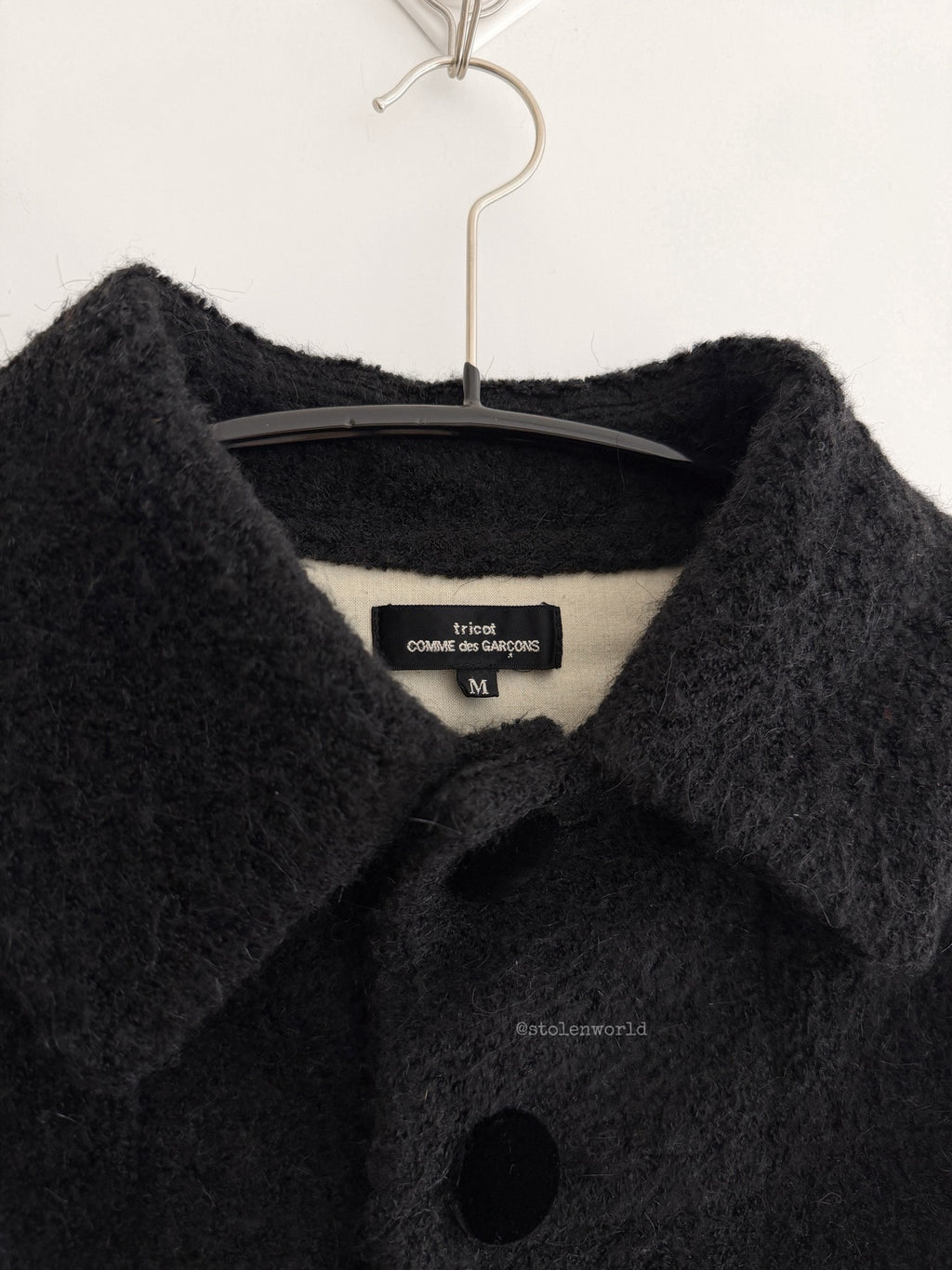 Comme Des Garcons Black Faux Fur Jacket - Devines