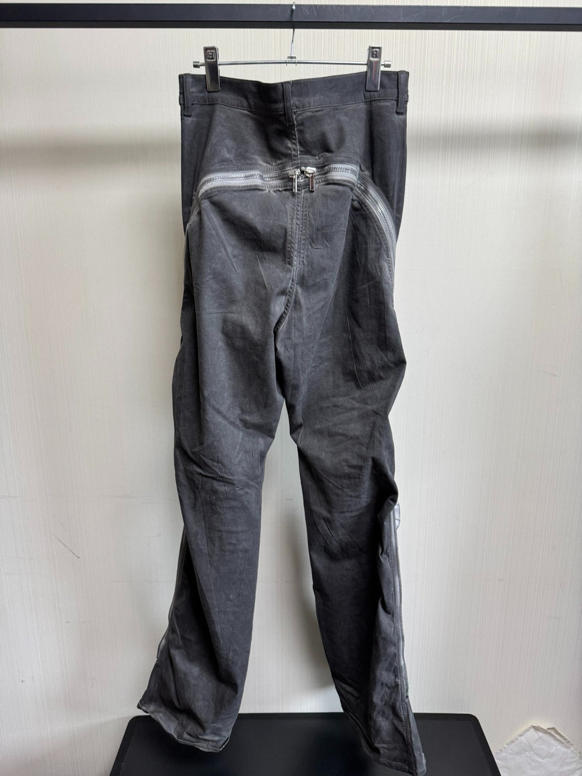 Rick Owens washed banana zipper jeans