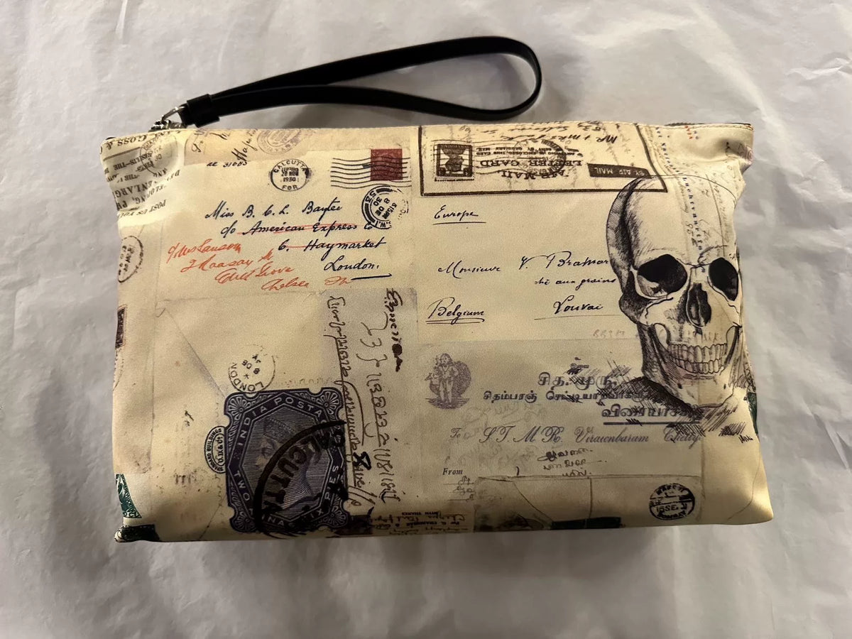 Alexander McQueen SS17 Letter Skull Nylon Clutch