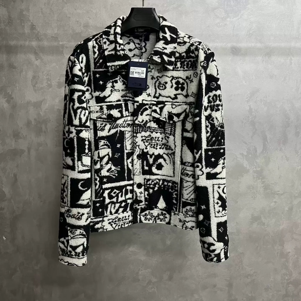 Louis Vuitton All-Over Comic Print Jacket