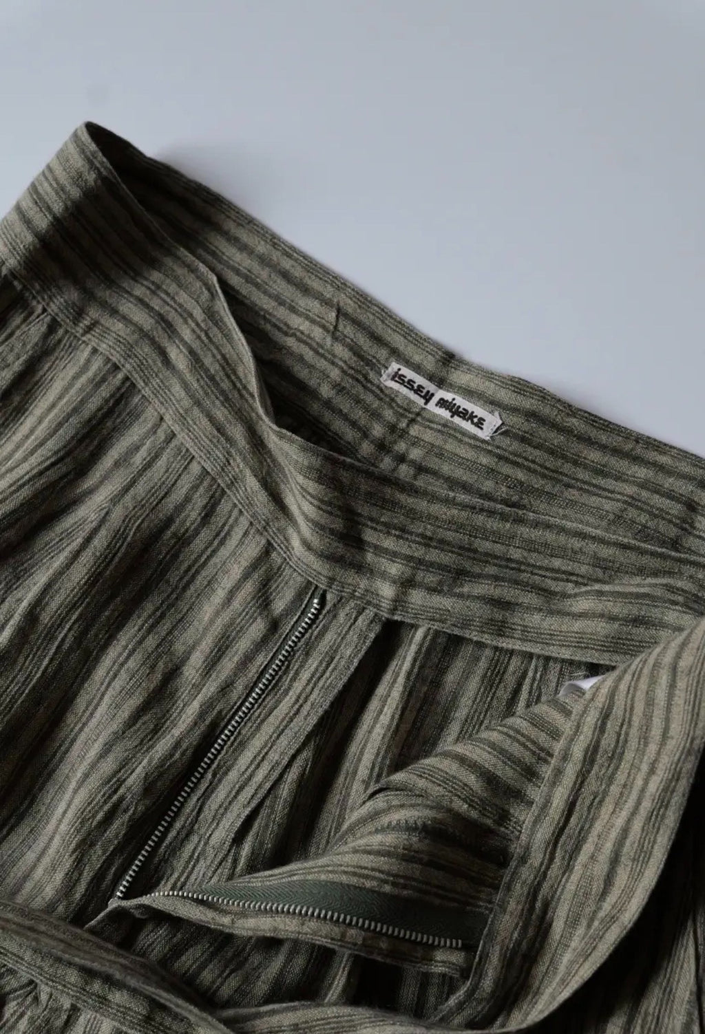 Issey Miyake SS83 Striped Linen Pants