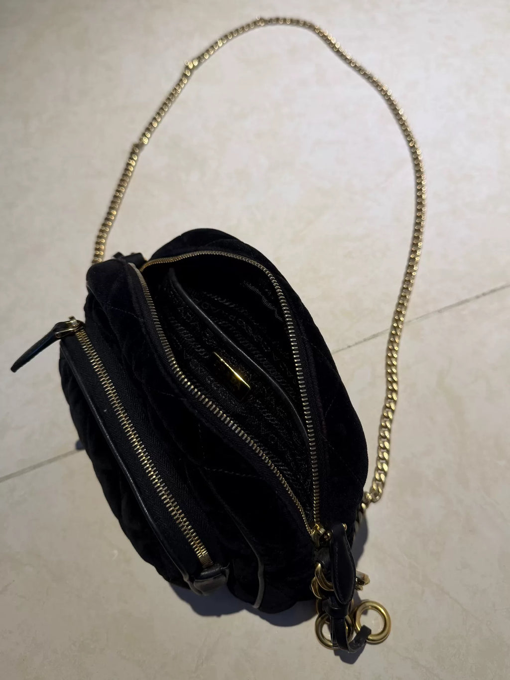 Prada Sports Label Crossbody Black Bag