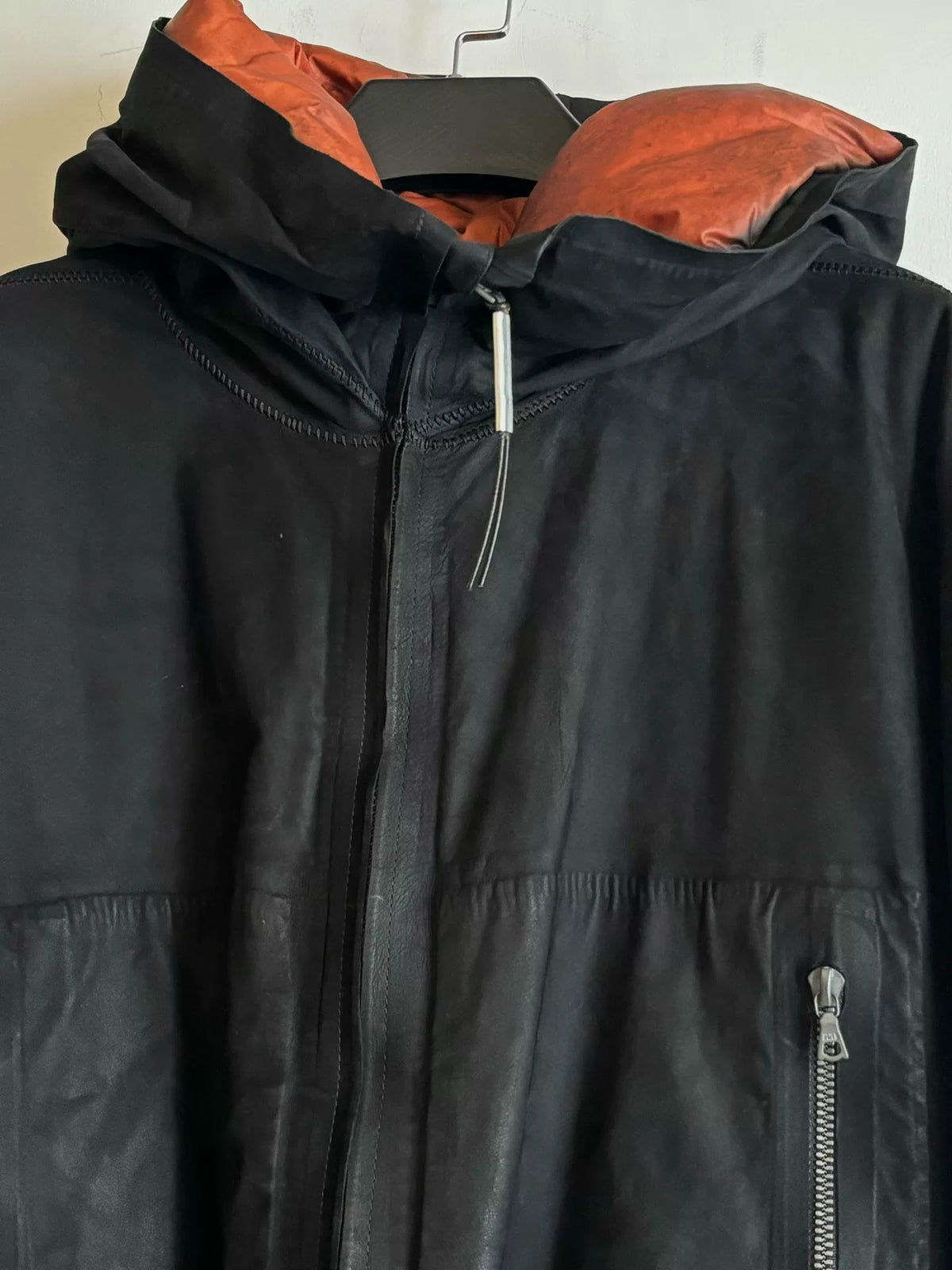 Isaac Sellam | Draped Leather Cotton Jacket