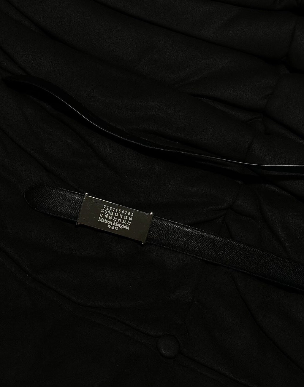 Maison Margiela logo engraved logo belt