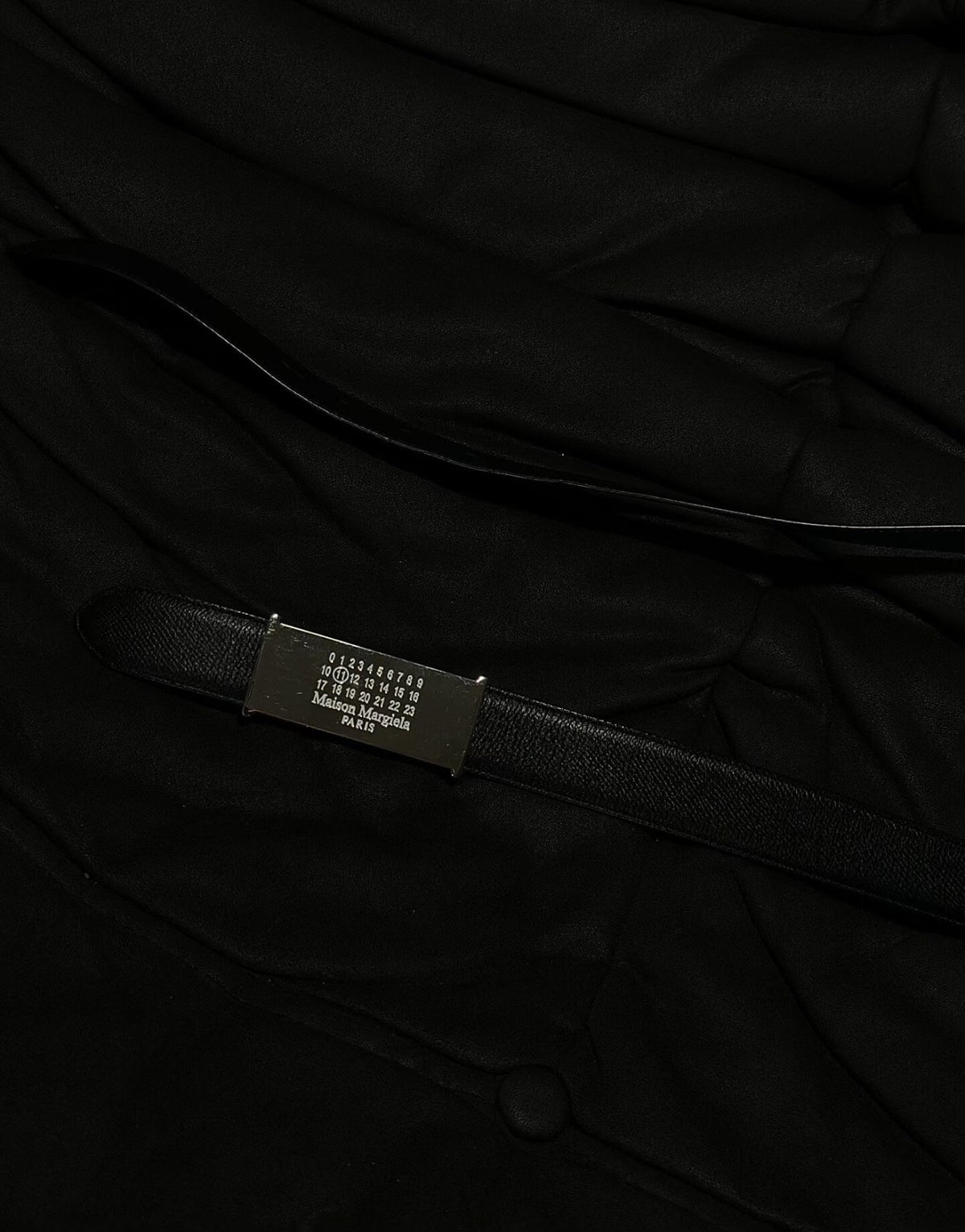 Maison Margiela logo engraved logo belt